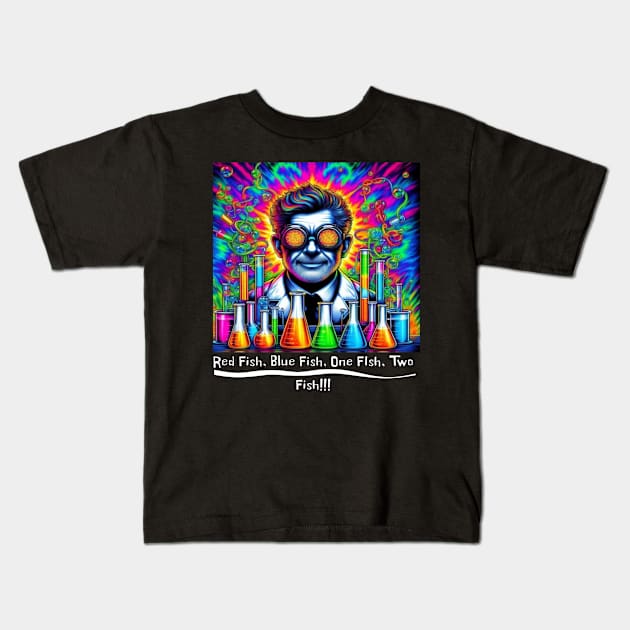 psychedelics chemist Kids T-Shirt by Out of the world